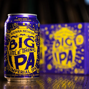 Thumbnail of A cans of Big Little Thing beer on a table