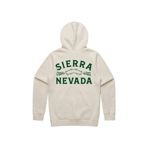 Thumbnail of Cream hoodie with 'Sierra Nevada' text on the back against a white background