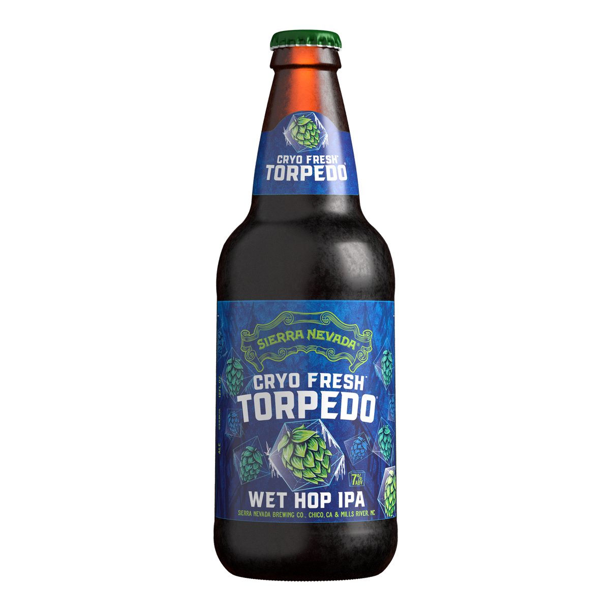 Sierra Nevada Brewing Co. 12oz bottle of Cryo Fresh Torpedo Wet Hop IPA