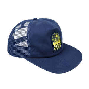 Thumbnail of Blue trucker cap with mesh back and 'Sierra Nevada' logo on a white background