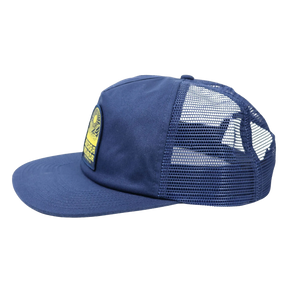 Thumbnail of Blue mesh cap with a yellow patch on a white background
