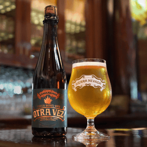 Thumbnail of Sierra Nevada Otra Vez beer bottle and glass on a bar counter