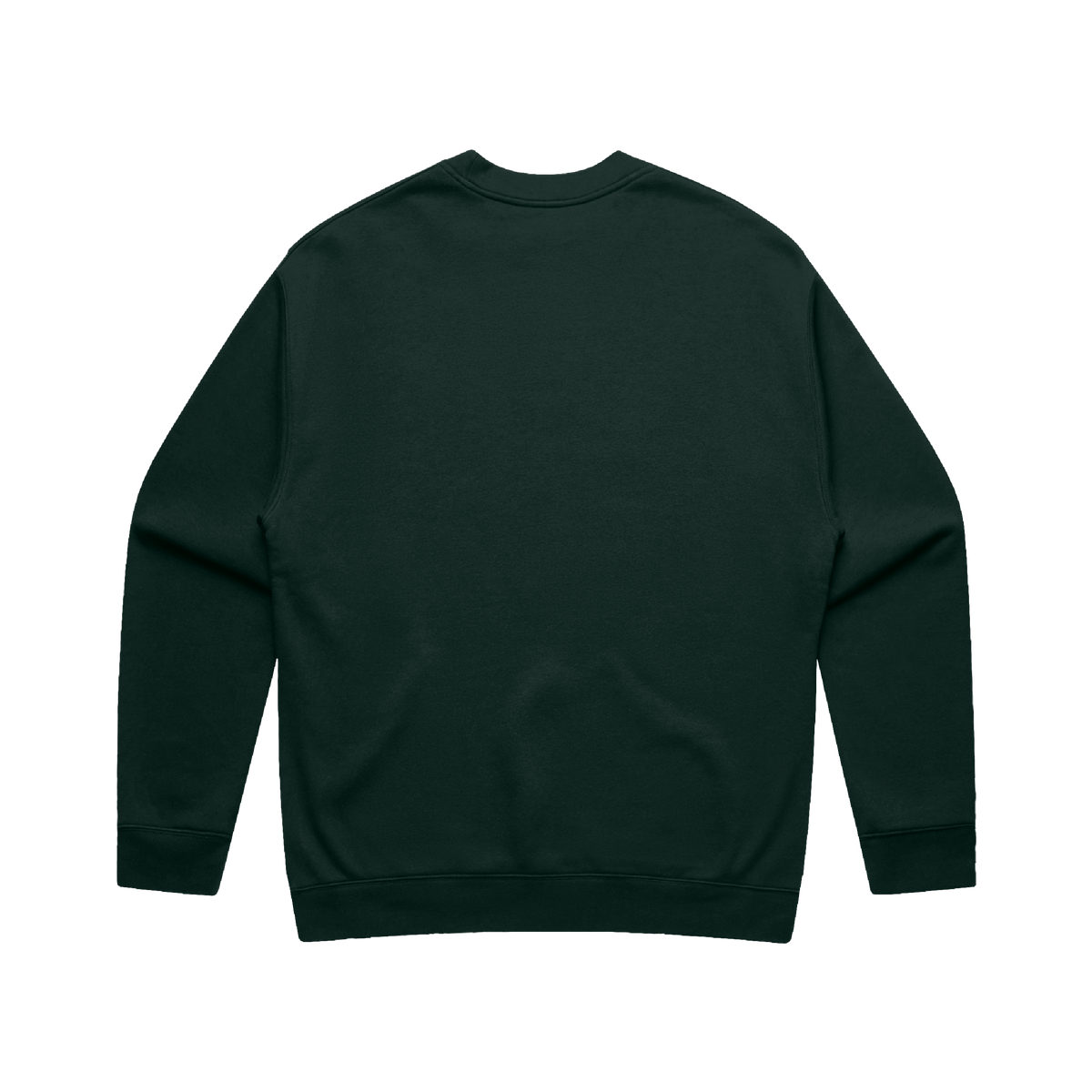 Dark green sweatshirt on a white background