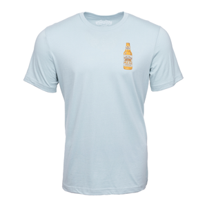 Thumbnail of Sierra Nevada Brewing Co. Bottle Tee in Dusty Blue - front view featuring beer bottle graphic on chest