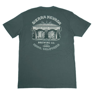 Thumbnail of Green t-shirt with Sierra Nevada Brewing Co. graphic on a white background