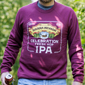 Thumbnail of Person wearing a Sierra Nevada Celebration Fresh Hop IPA sweatshirt outdoors.