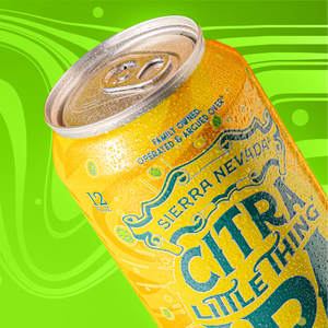 Thumbnail of Yellow can of Sierra Nevada Citrál Little Thing beer on a green background
