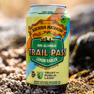 Thumbnail of Sierra Nevada Trail Pass non-alcoholic lemon radler can on a natural background