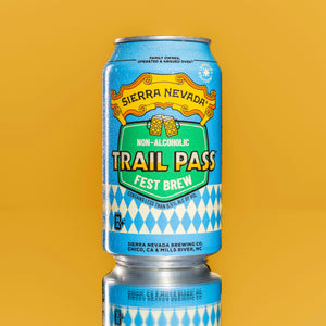 Thumbnail of Sierra Nevada Trail Pass Fest Brew non-alcoholic beer can on a yellow background