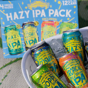 Thumbnail of Sierra Nevada Hazy IPA Pack styles in a bowl of ice with the pack in the background