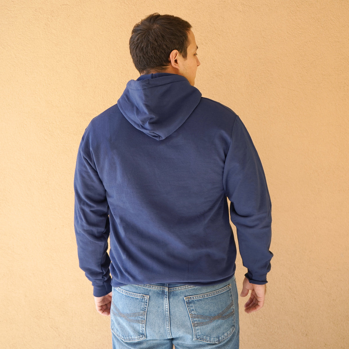 Sierra Nevada Brewing Co. Bigfoot Hoodie worn by a man facing away to show the back of the hoodie