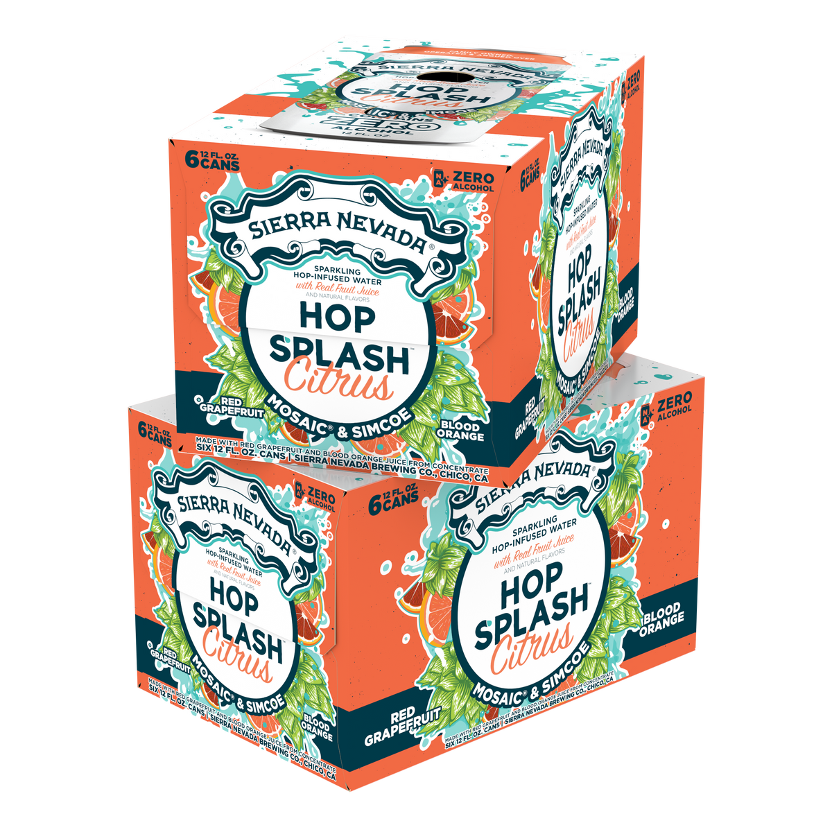 Sierra Nevada Brewing Co. Hop Splash Citrus Non-Alcoholic Sparkling Hop Water - 12 Pack