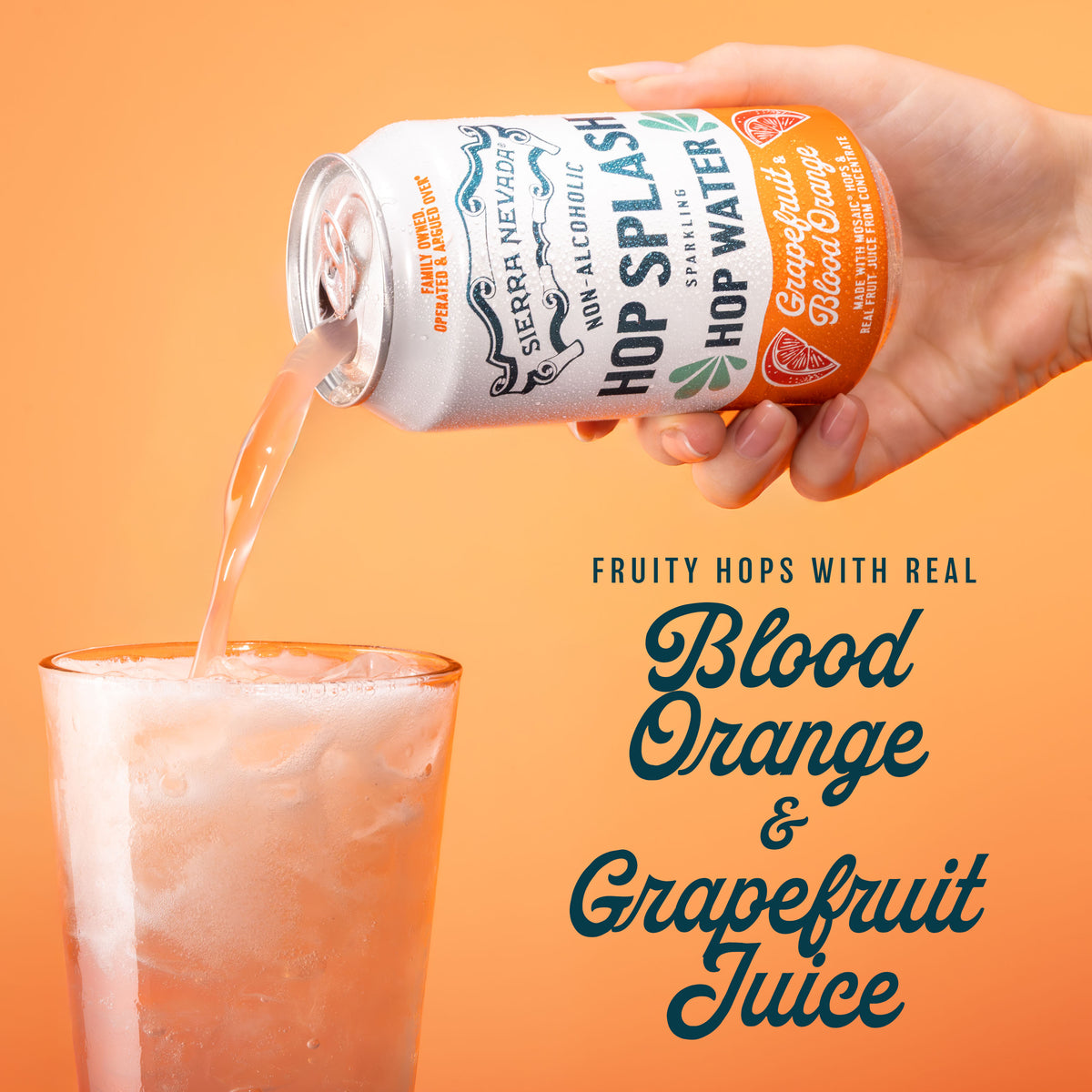 Hop Splash Grapefruit & Blood Orange Sparkling Hop Water