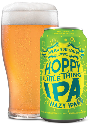 Thumbnail of A can of Sierra Nevada Hoppy Little Thing next to a freshly poured glass of beer