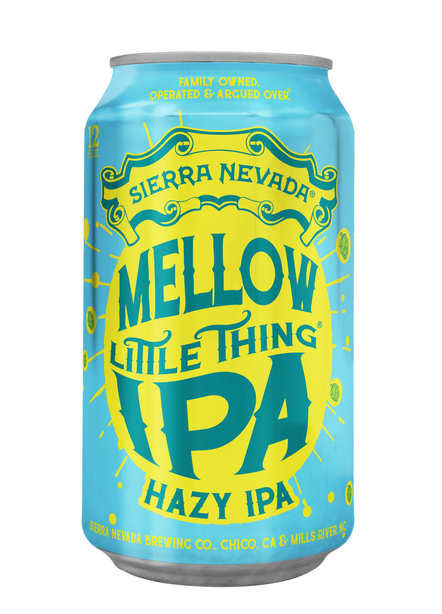 Sierra Nevada Mellow Little Thing IPA can on a white background