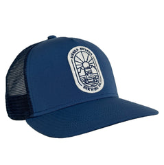 Beer Can Sunshine Oval Patch Hat