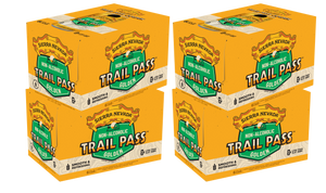 Thumbnail of Four boxes of Sierra Nevada Trail Pass non-alcoholic beer on a white background