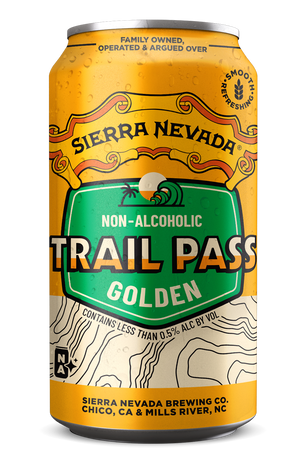 Thumbnail of An individual can of Sierra Nevada non-alcoholic Trail Pass Golden brew