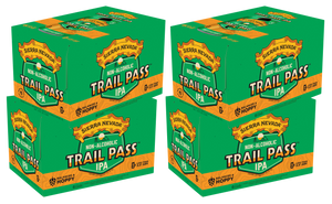 Thumbnail of Four boxes of Sierra Nevada Trail Pass IPA non-alcoholic beer on a white background