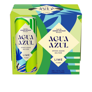 Thumbnail of Agua Azul spiked agave seltzer lime packaging with a can on a white background