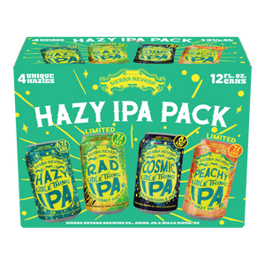 Thumbnail of Box of Sierra Nevada Hazy IPA Pack with four different IPA cans on a green background