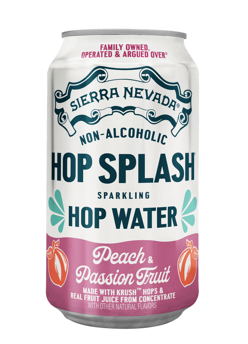 Sierra Nevada Non-Alcoholic Hop Splash Sparkling Hop Water can on a white background