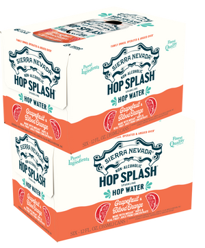 Thumbnail of 12-pack of Sierra Nevada Hop Splash Grapefruit & Blood Orange sparkling hop water cans 