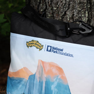 Thumbnail of Blanket with Sierra Nevada and National Park Foundation logos against a tree background