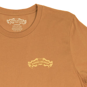 Thumbnail of Brown t-shirt with Sierra Nevada logo on a white background