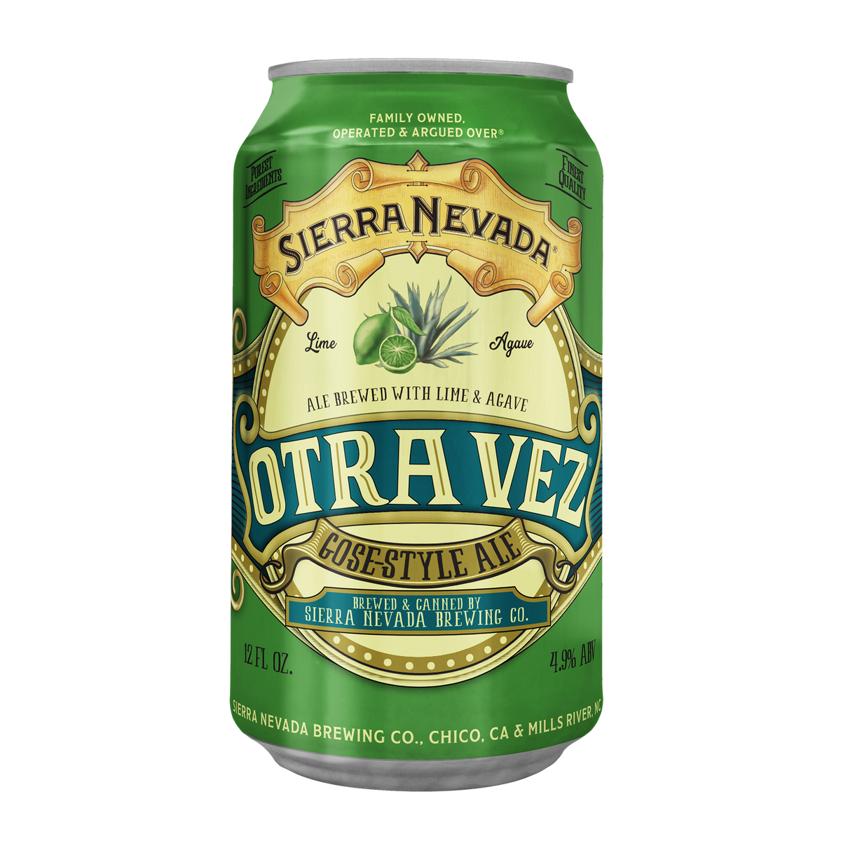 A 12 fl oz can of Sierra Nevada Otra Vez Gose-Style Ale on a plain white background.