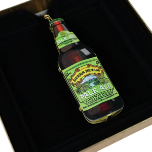 Thumbnail of Sierra Nevada Pale Ale bottle-shaped ornament on a black background