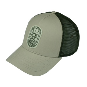 Thumbnail of SNBC Beer Can Sunshine Trucker Hat in Stone/Olive