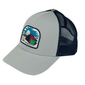 Thumbnail of SNBC Camp Life Trucker Hat in light gray/navy