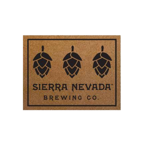 Thumbnail of A rectangular brown patch featuring three black hop cone illustrations and the text 'SIERRA NEVADA BREWING CO.' in black, shown on a plain white background.