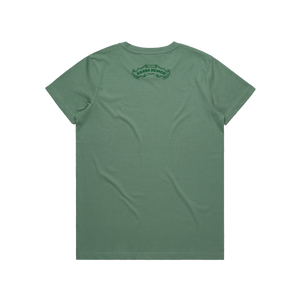 Thumbnail of Plain green t-shirt on a white background