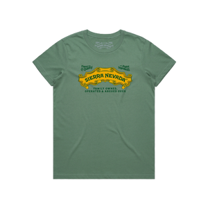 Thumbnail of Green t-shirt with Sierra Nevada logo on a white background