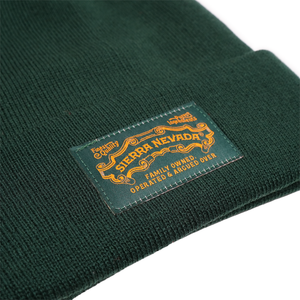 Thumbnail of Green beanie with Sierra Nevada logo on a white background