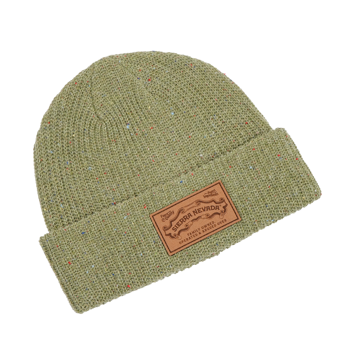 Green Sierra Nevada knit beanie