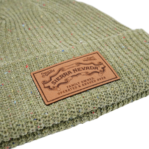 Thumbnail of Green Sierra Nevada knit beanie with patch