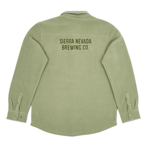 Thumbnail of Green corduroy shirt with 'Sierra Nevada Brewing Co.' text on the back against a white background