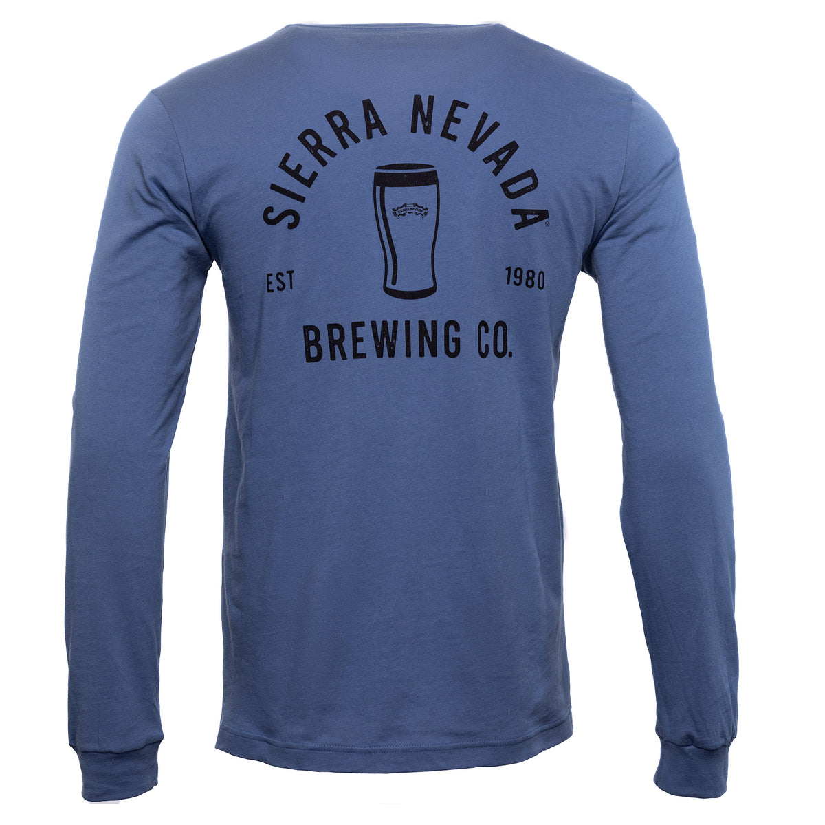 Sierra Nevada Brewing Co. Hop Tulip Long Sleeve T-Shirt Blue Back View