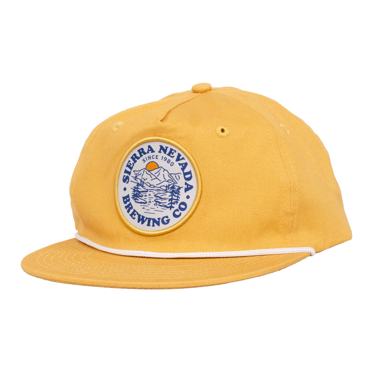 Sierra Nevada Brewing Co. yellow Five Panel Canvas Rope Hat front view