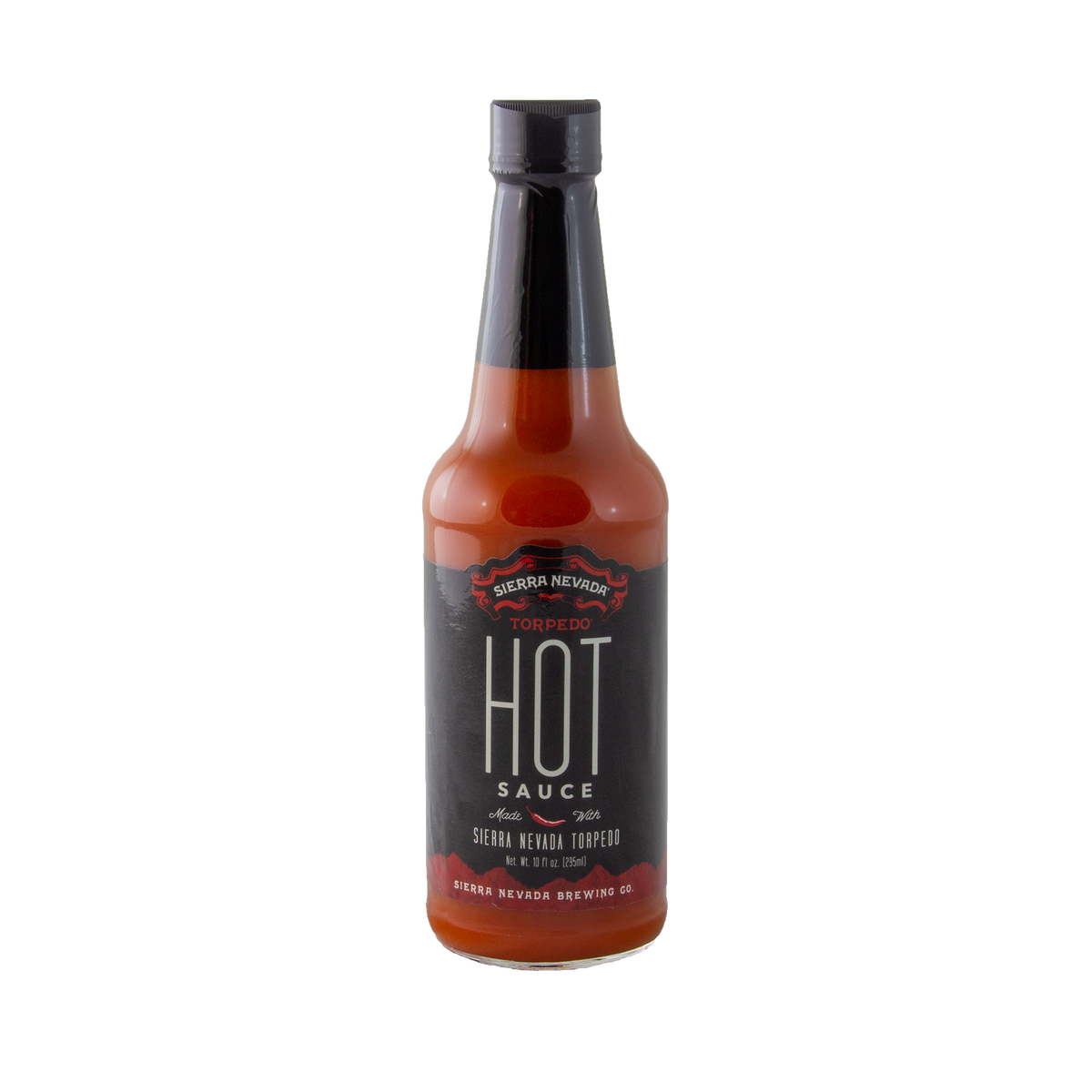 Bottle of Sierra Nevada Hot Sauce on a white background