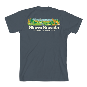 Thumbnail of Navy blue t-shirt with Sierra Nevada Brewing Co. graphic on a white background