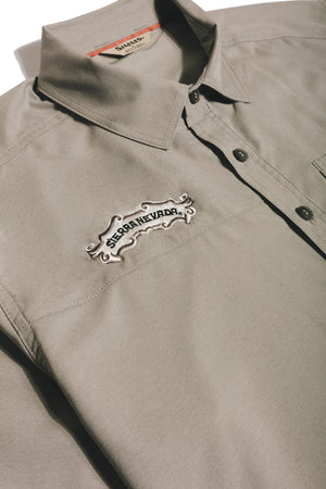 Thumbnail of Sierra Nevada x Simms Challenger Short Sleeve Shirt - embroidered logo detail view