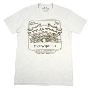 Thumbnail of White t-shirt with Sierra Nevada Brewing Co. graphic on a white background