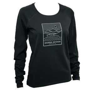 Thumbnail of Women's ROVE Rectangle Mountain Scene Long Sleeve Tee - front view