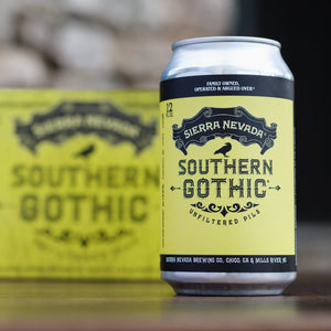 Thumbnail of Can of Sierra Nevada Southern Gothic beer with a blurred box in the background