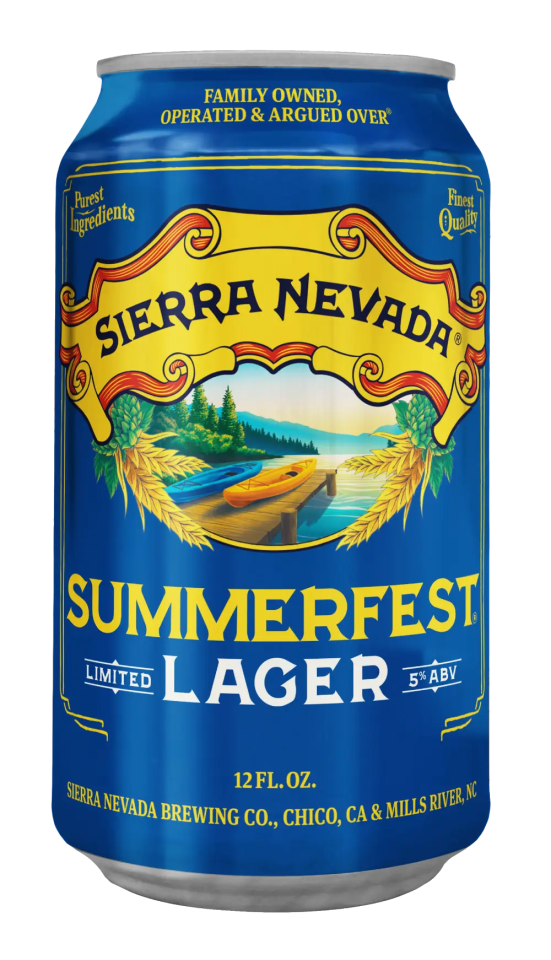 Sierra Nevada Summerfest Lager can on a white background