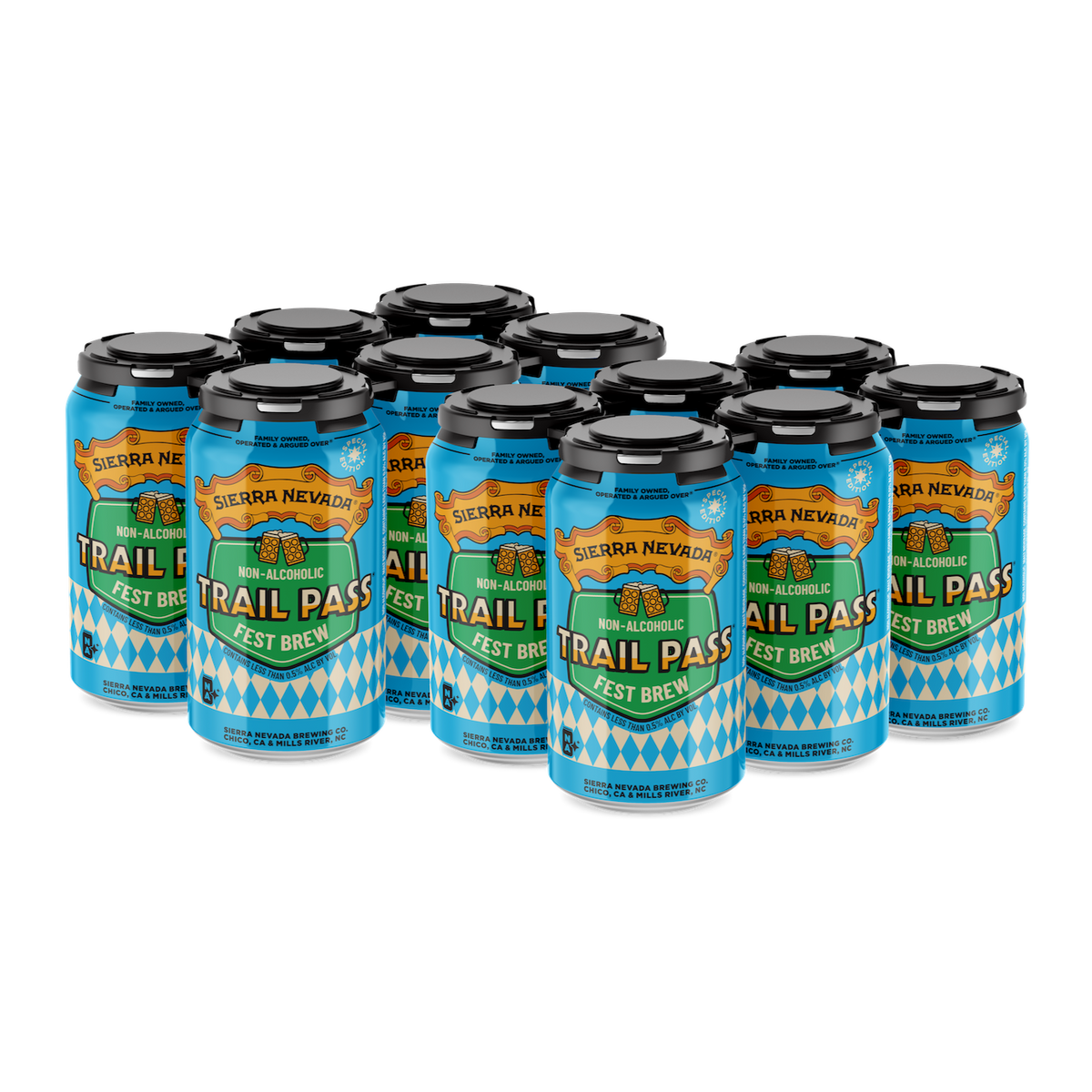 12-pack of Sierra Nevada Trail Pass Fest Brew cans